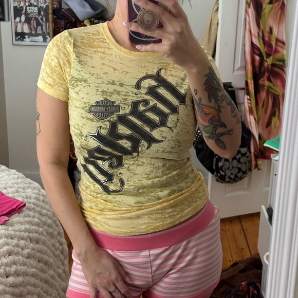 2013 Harley-Davidson Yellow Graphic T-Shirt - Picture 6 of 7